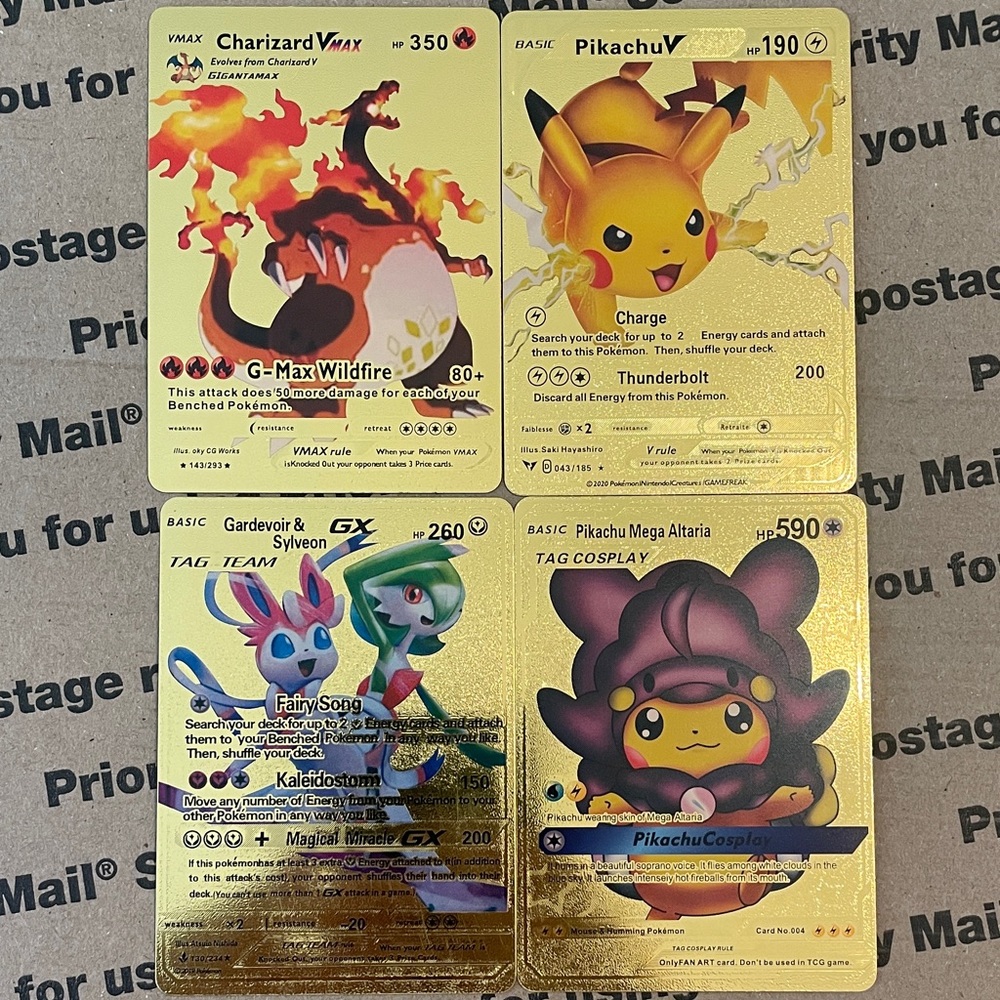 Pokemon Gold Foil Card Set